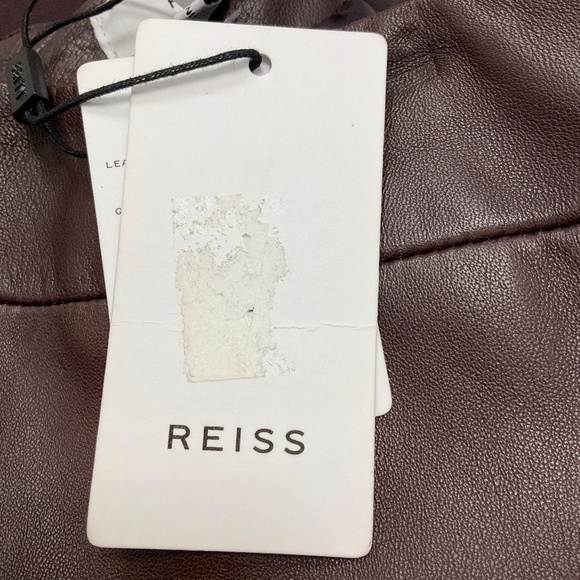 REISS BERRY REAGAN LEATHER PENCIL SKIRT - Picture 5 of 5